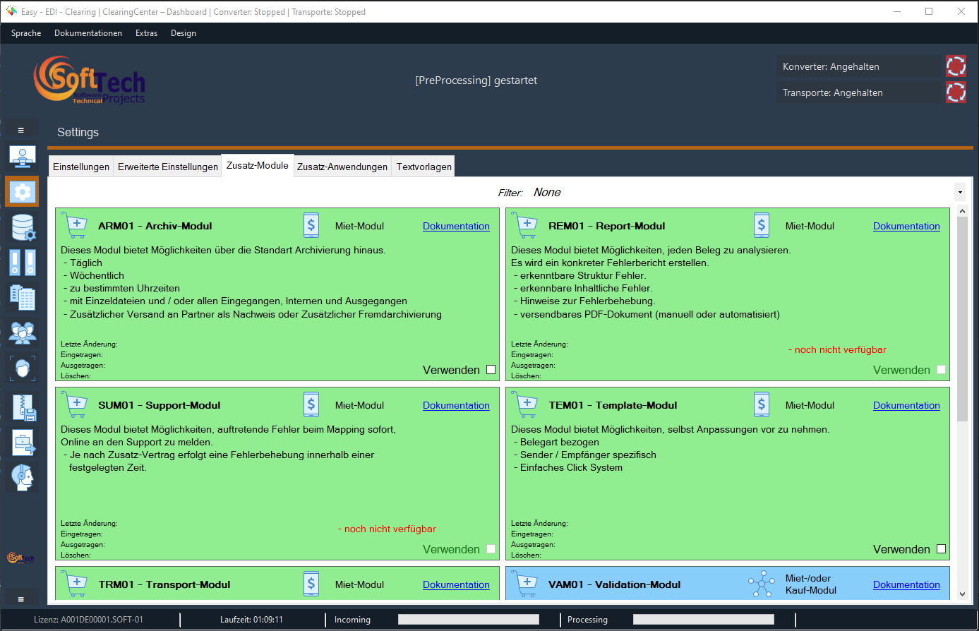 SoftTechPro-Easy-EDI-Clearing - Zusatz-Module